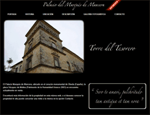 Tablet Screenshot of palaciomarquesdemancera.com